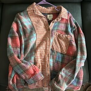 Never worn BDG Plaid Shirt in multi colors, Size S